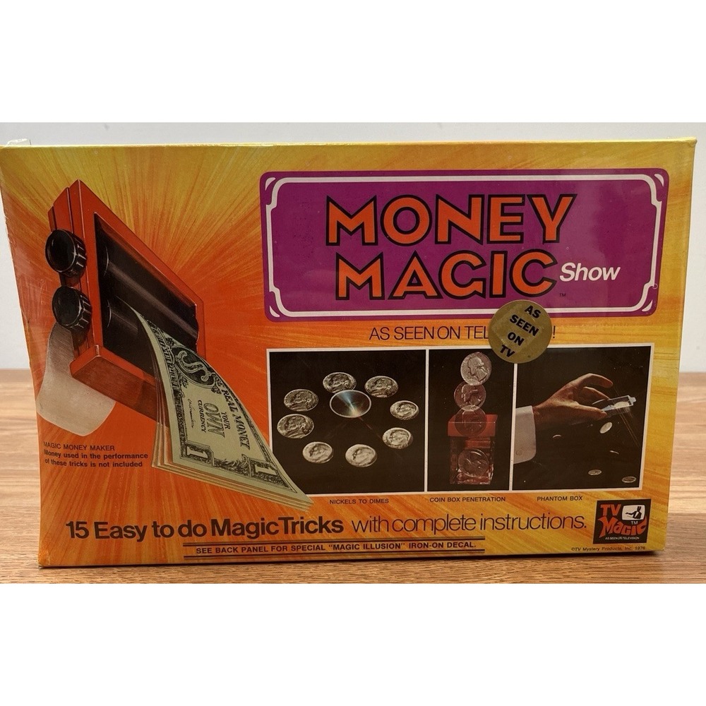 Vintage TV Magic Money Magic Show Kit NEW Factory Sealed 1970s/1980s